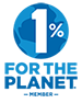 blue planet with 1% over the top and text for the planet - member